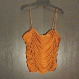 Ruched Bronze Women's Top.